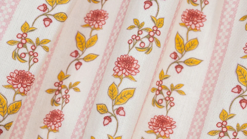 Fall Floral Stripe Bib Collar Collection