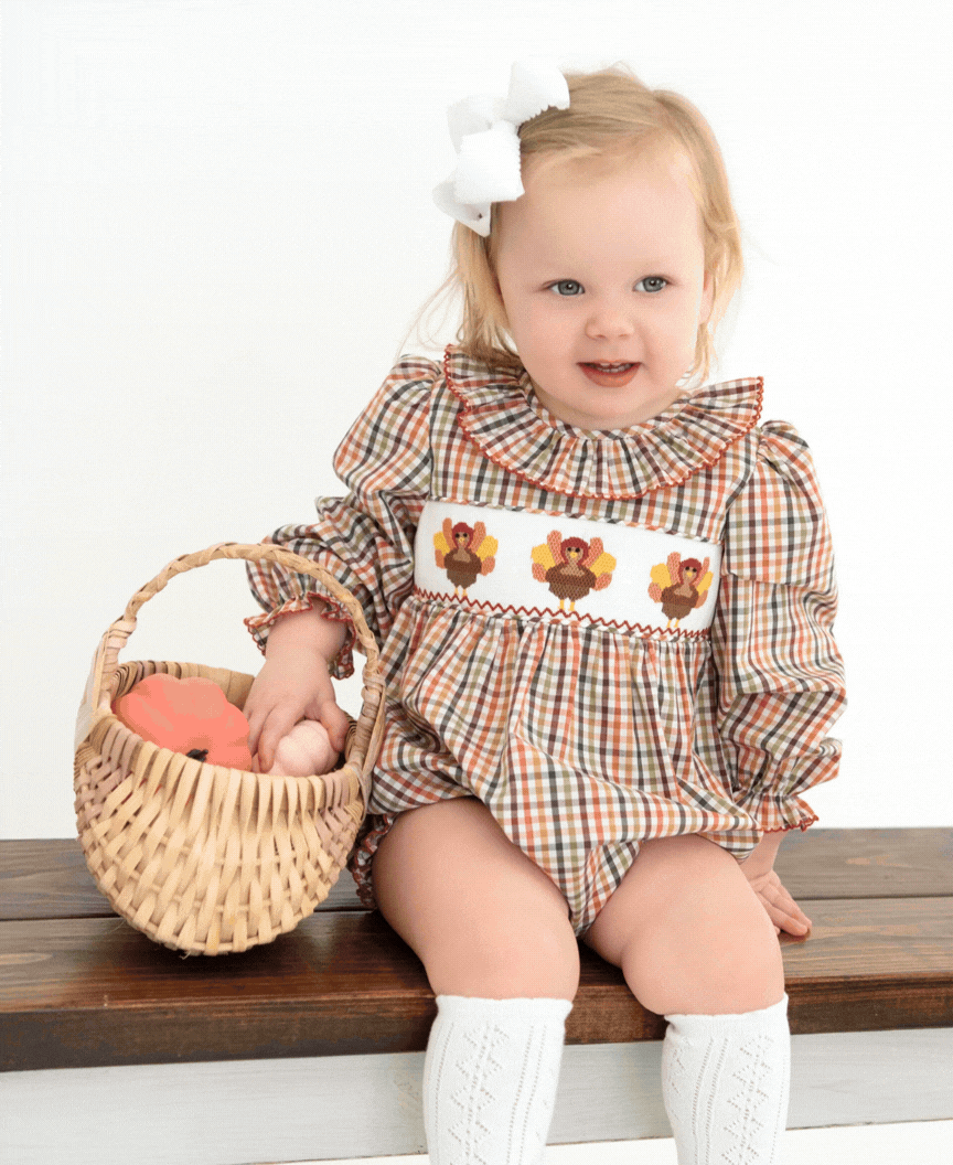 Turkey Smocked Orchard Plaid Collection