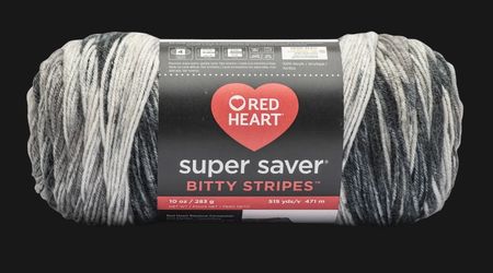 Red Heart Super Saver Bitty Stripes Yarn - 40% Off