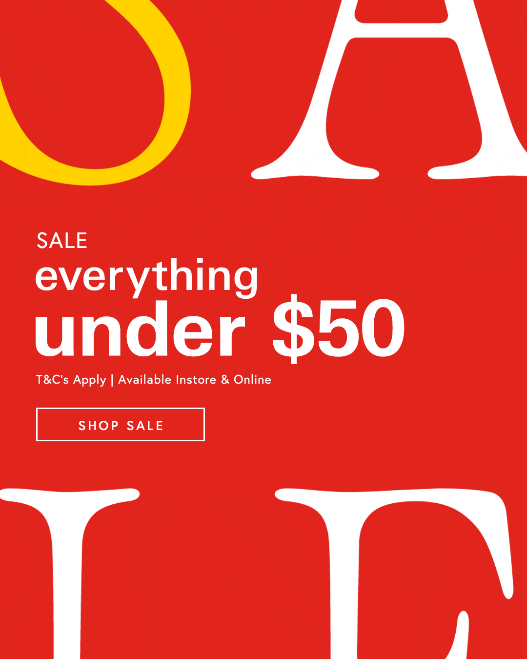Under $50 sale