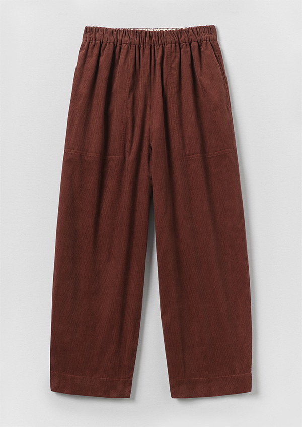 Barrel Leg Cord Trousers
