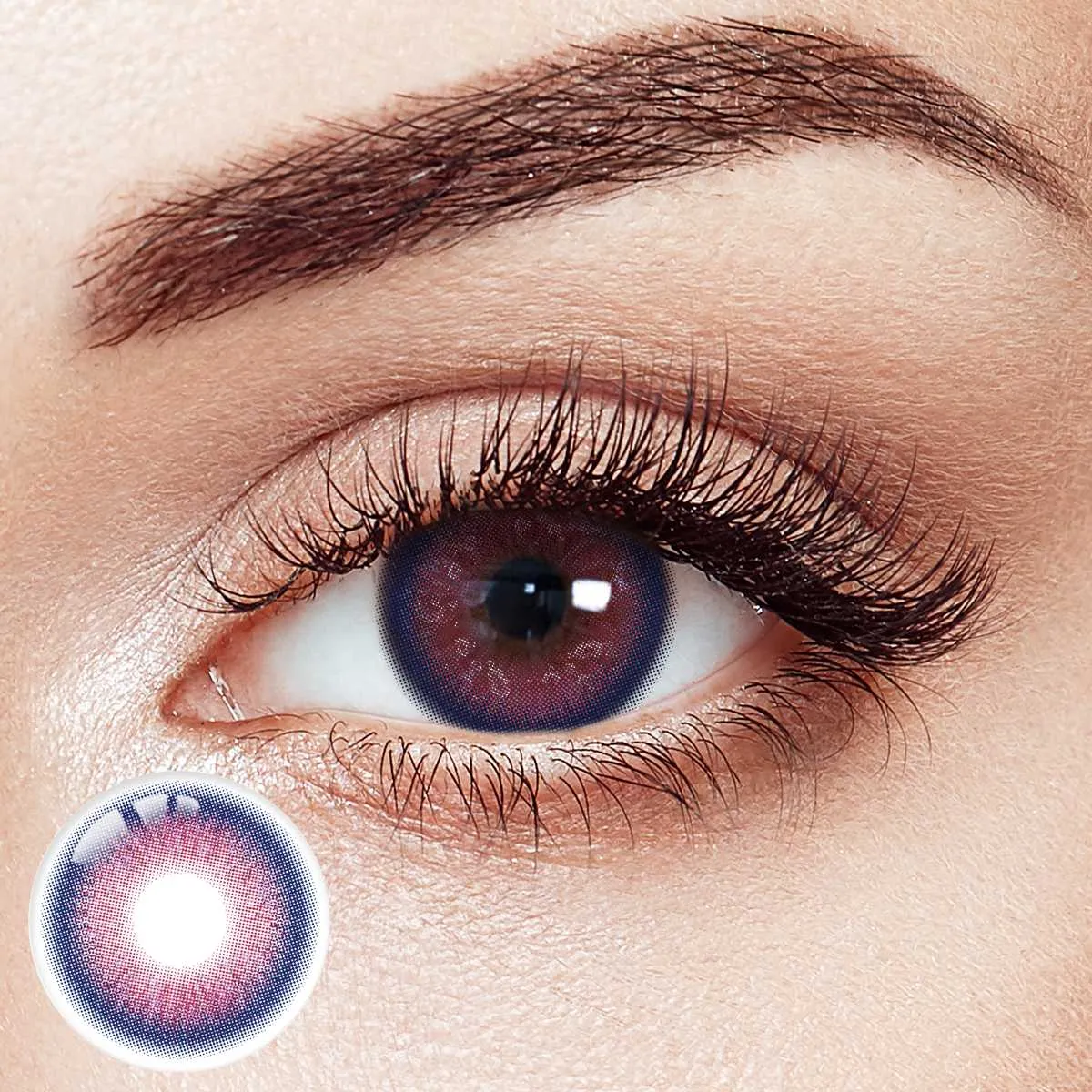 Puffstar Pink Prescription Yearly Contact Lenses | 2 Pcs