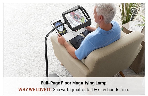 Full-Page Floor Magnifying Lamp