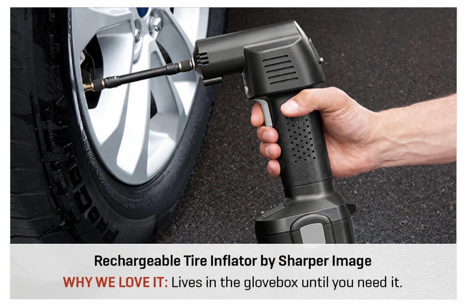 Rechargeable Tire Inflator by Sharper Image