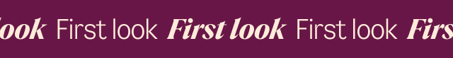 First Look
