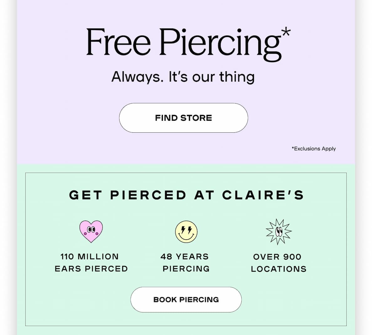 free piercing