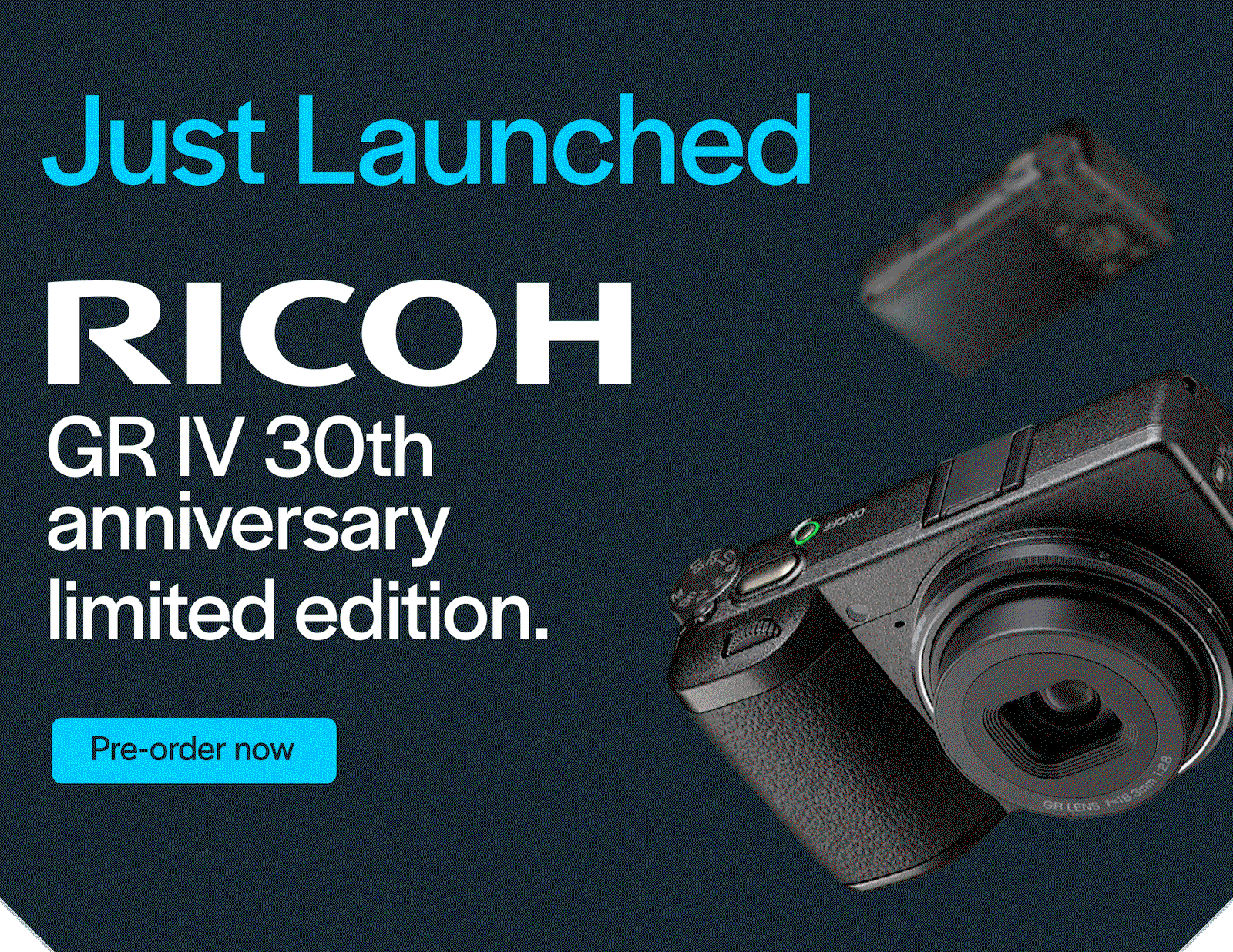 Just Launched Ricoh GR IV 30th Anniversary Limited Edition Digital Camera