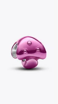 Pink Mushroom Mini Charm