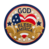 God Bless America Garden Stone