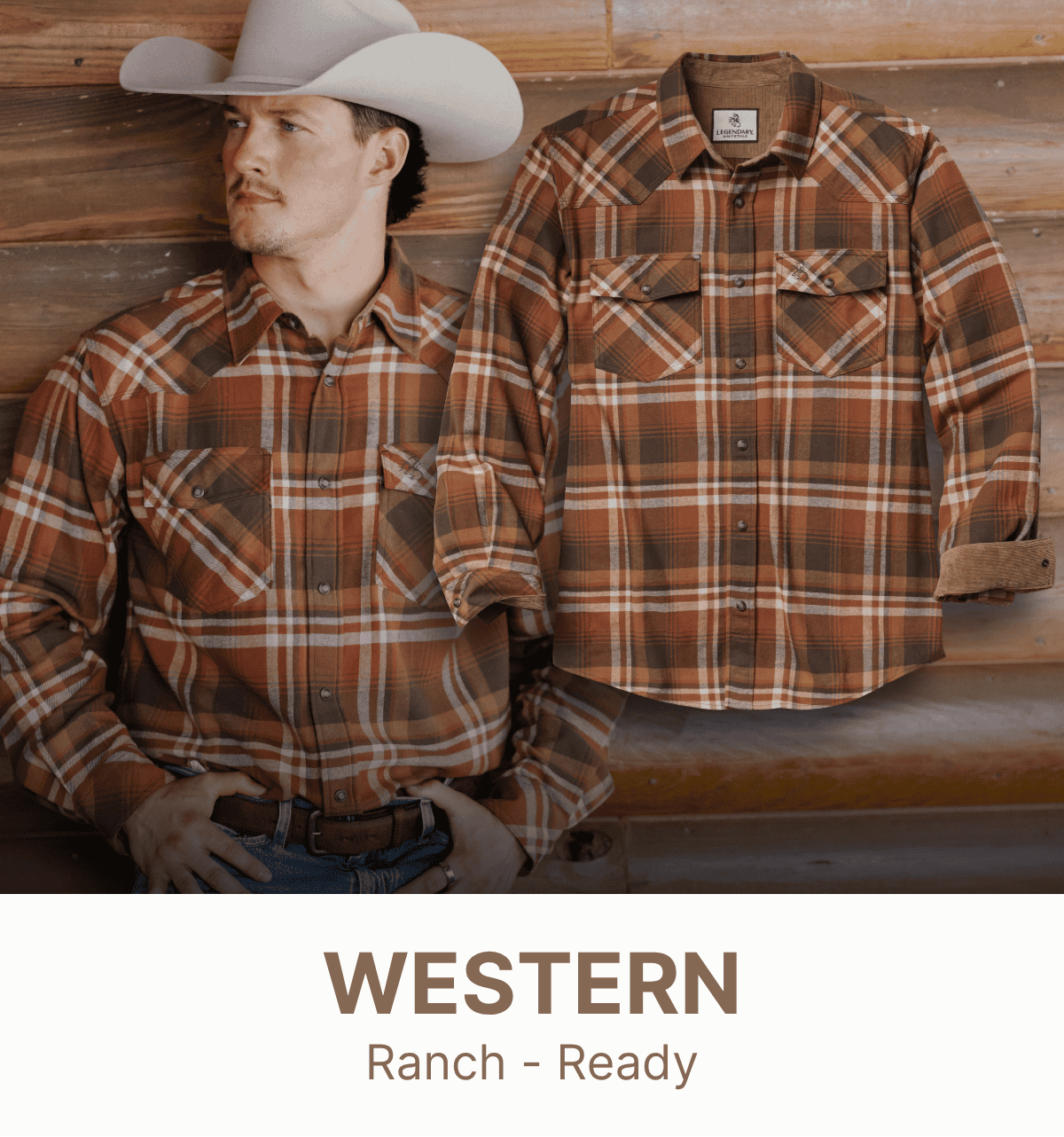 Men's Shotgun Western Flannel Shirt
