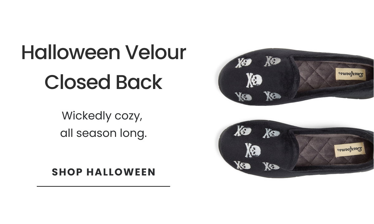 HALLOWEEN VELOUR CLOSED BACK