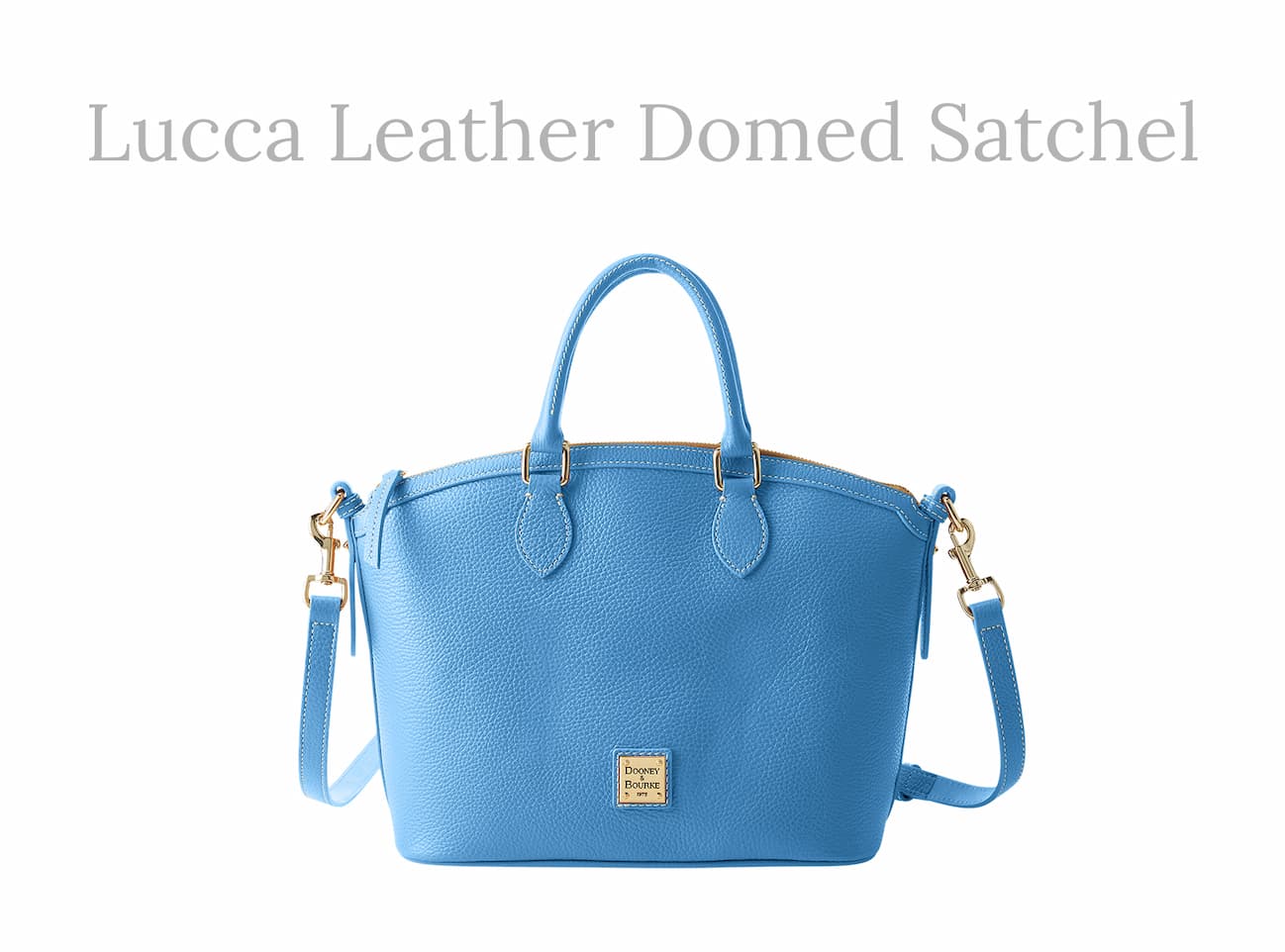 Lucca Leather Domed Satchel