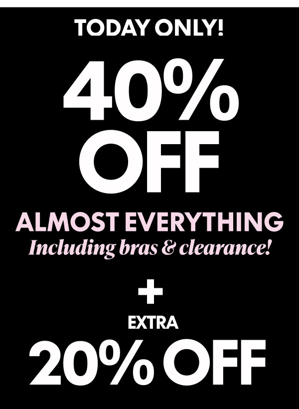 40% Off + Extra 20% Off