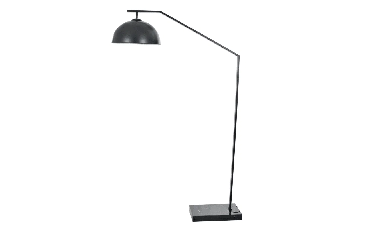 Deacon 79'' Black LED Arc Floor Lamp