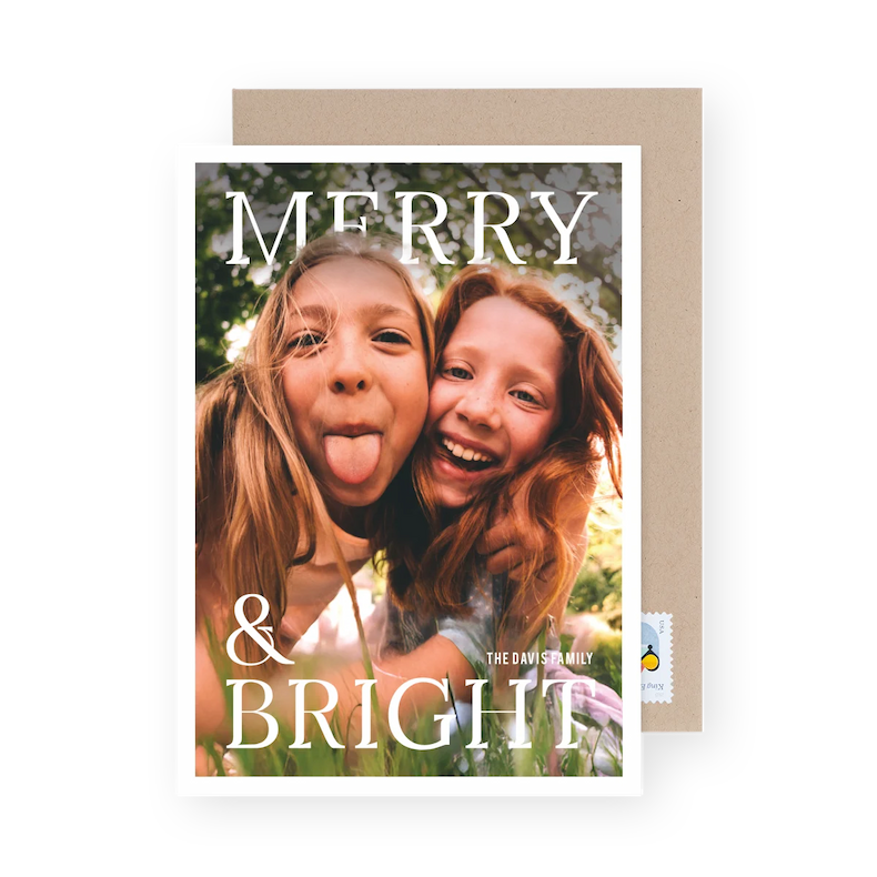 Holiday Cutout Photo Cards