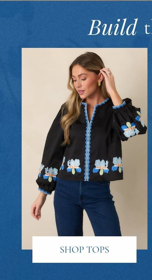 'Build the Look. Shop Tops.'