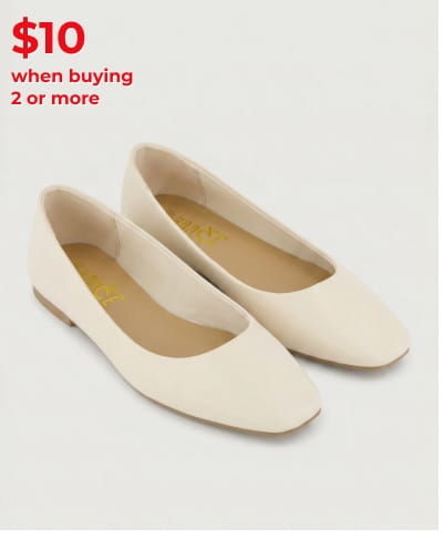 Shop Square Toe Ballet Flats