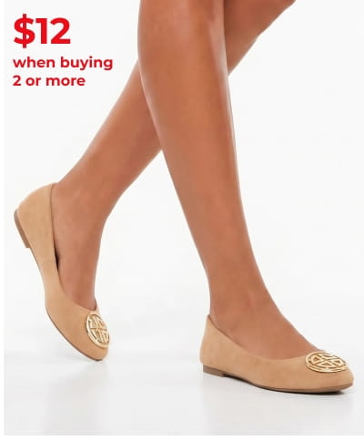 Shop Geometric Pendant Ballet Flats