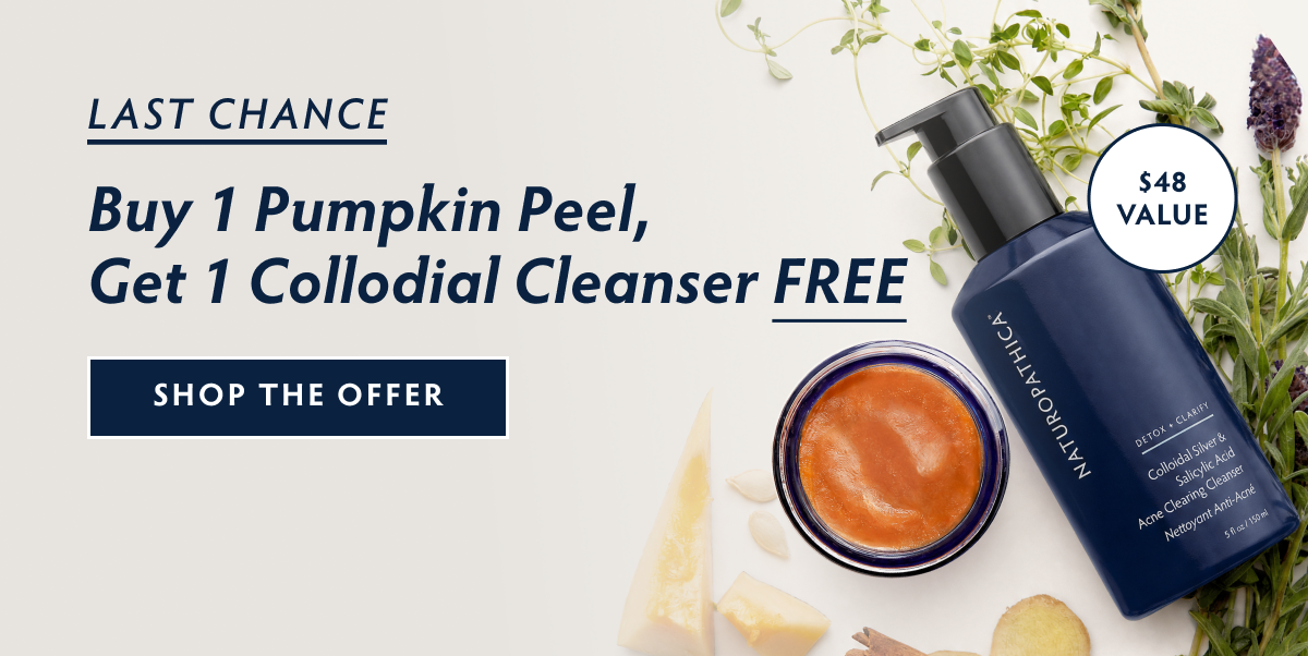 Buy 1 Pumpkin Peel, Get 1 Colloidial Cleanser Free