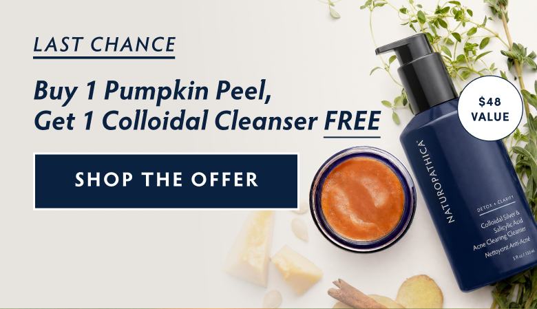 Buy 1 Pumpkin Peel, Get 1 Colloidial Cleanser Free