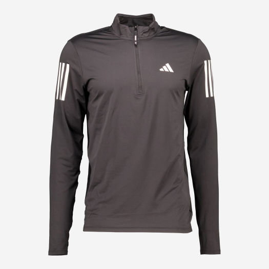 Black Zip Neck Performance Top