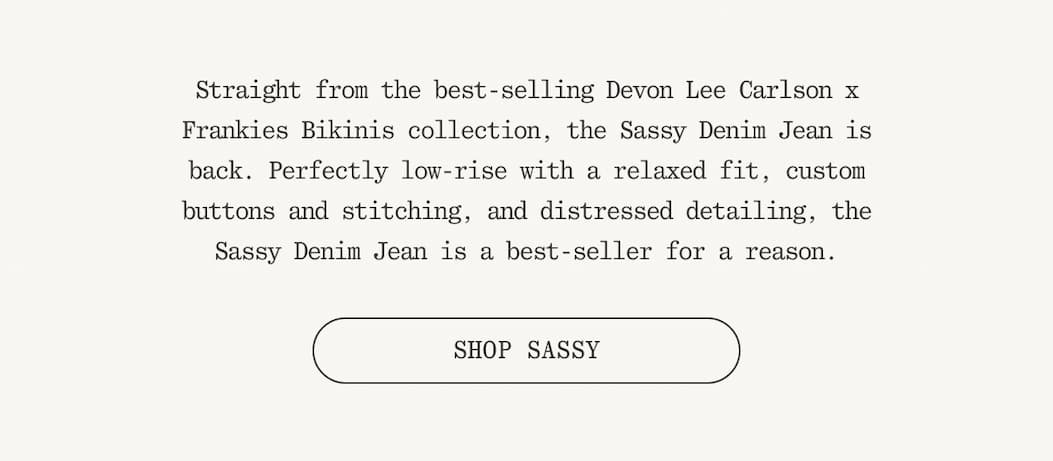 sassy denim jean