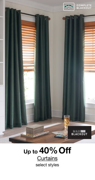 Up to 40% Off Curtains | Select styles