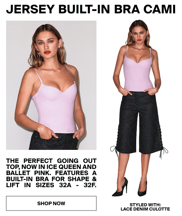 Jersey Built-In Bra Cami