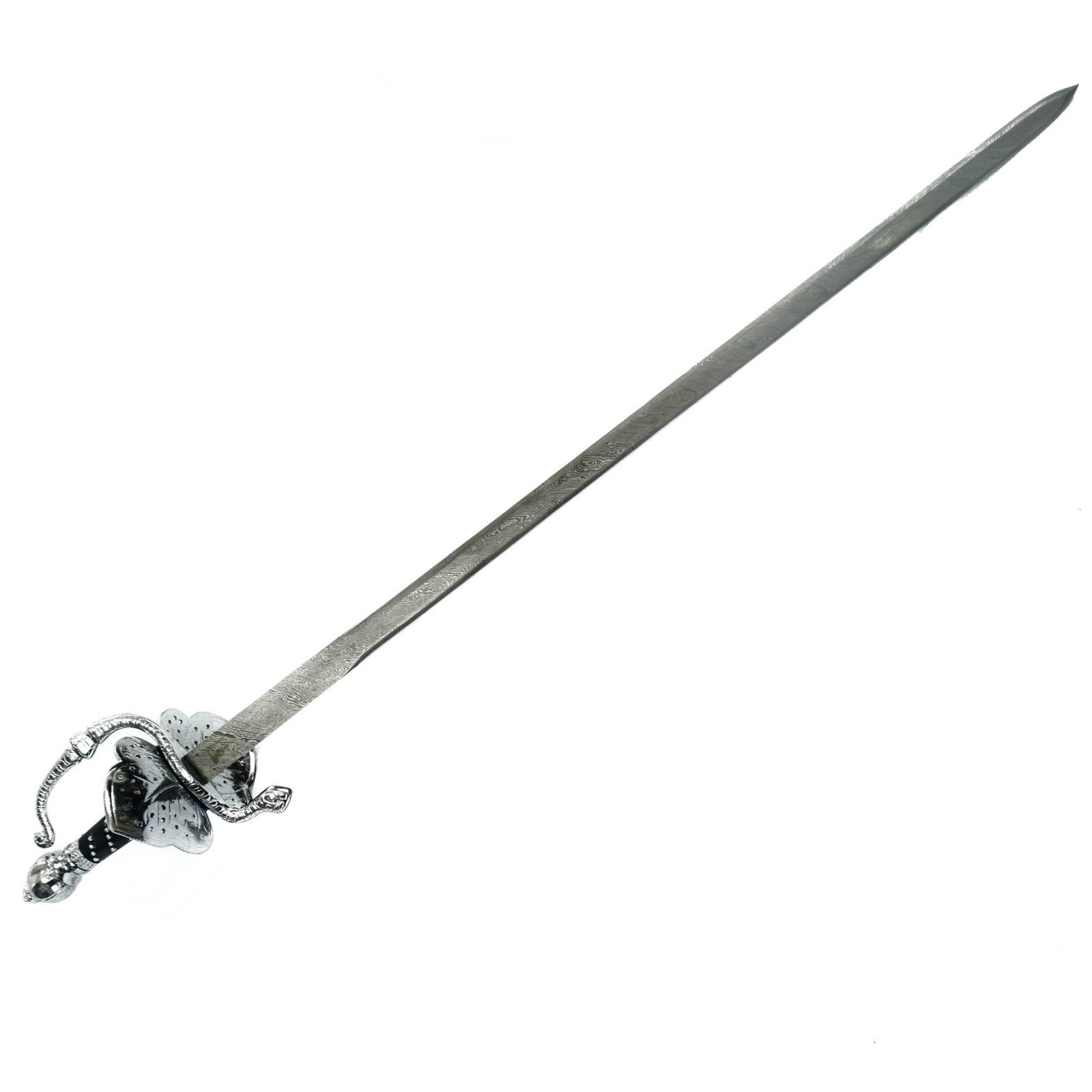 Ornate Damascus Broadsword — 36″ · Damascus steel