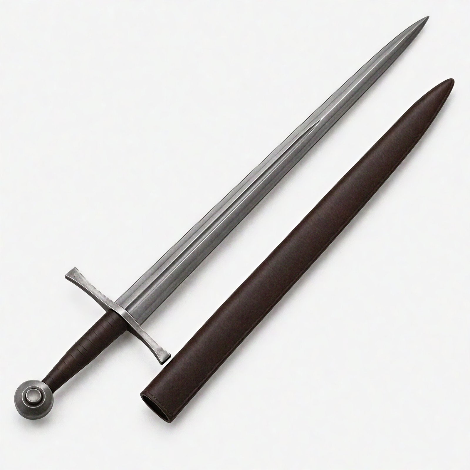 Classic Steel Broadsword — 40″ · 1095 high carbon steel