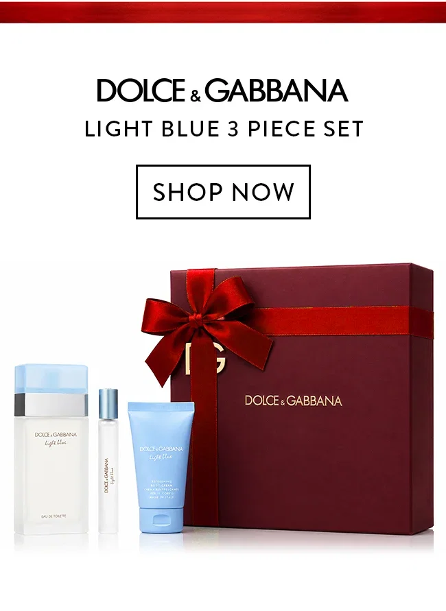 Dolce & Gabbana Light Blue 3 Piece Set. Shop Now