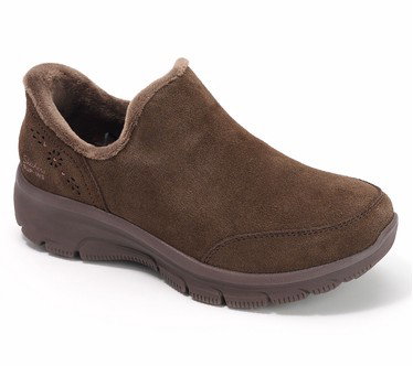 Skechers Slip-ins Easy Going Water-Repellent Suede Shoes
