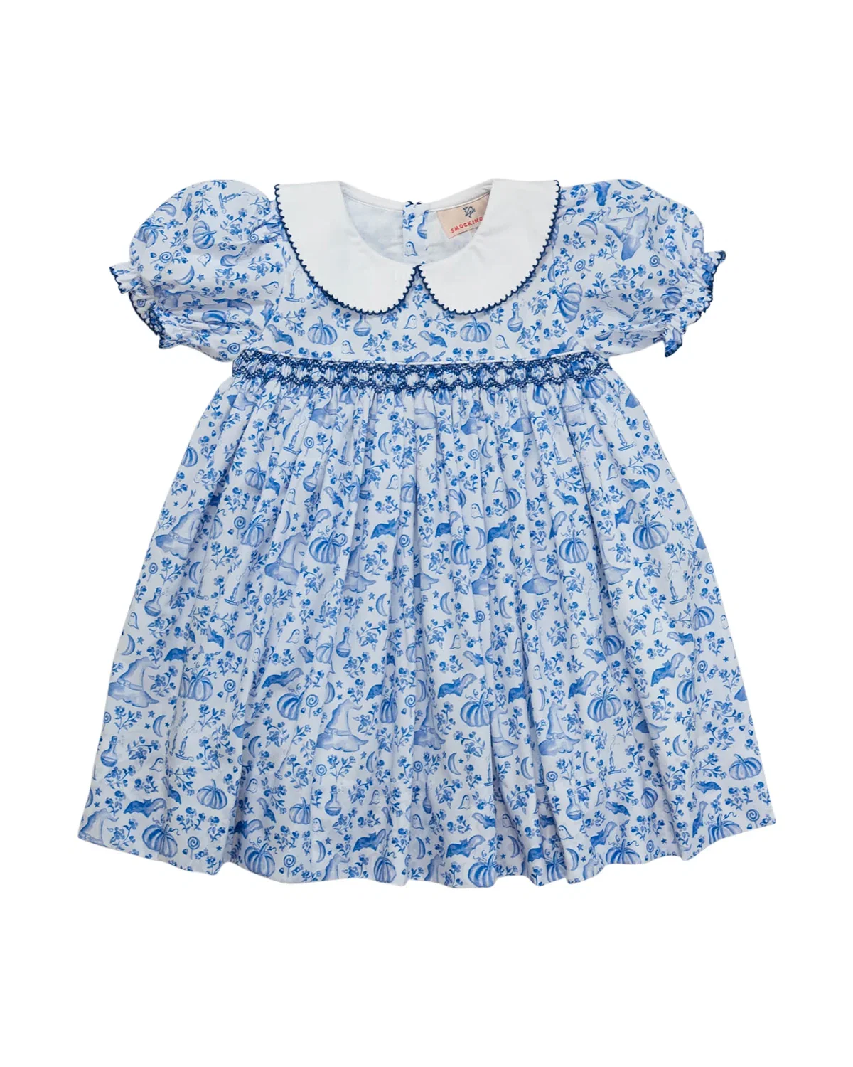 Image of Halloween Toile Smocked Dress