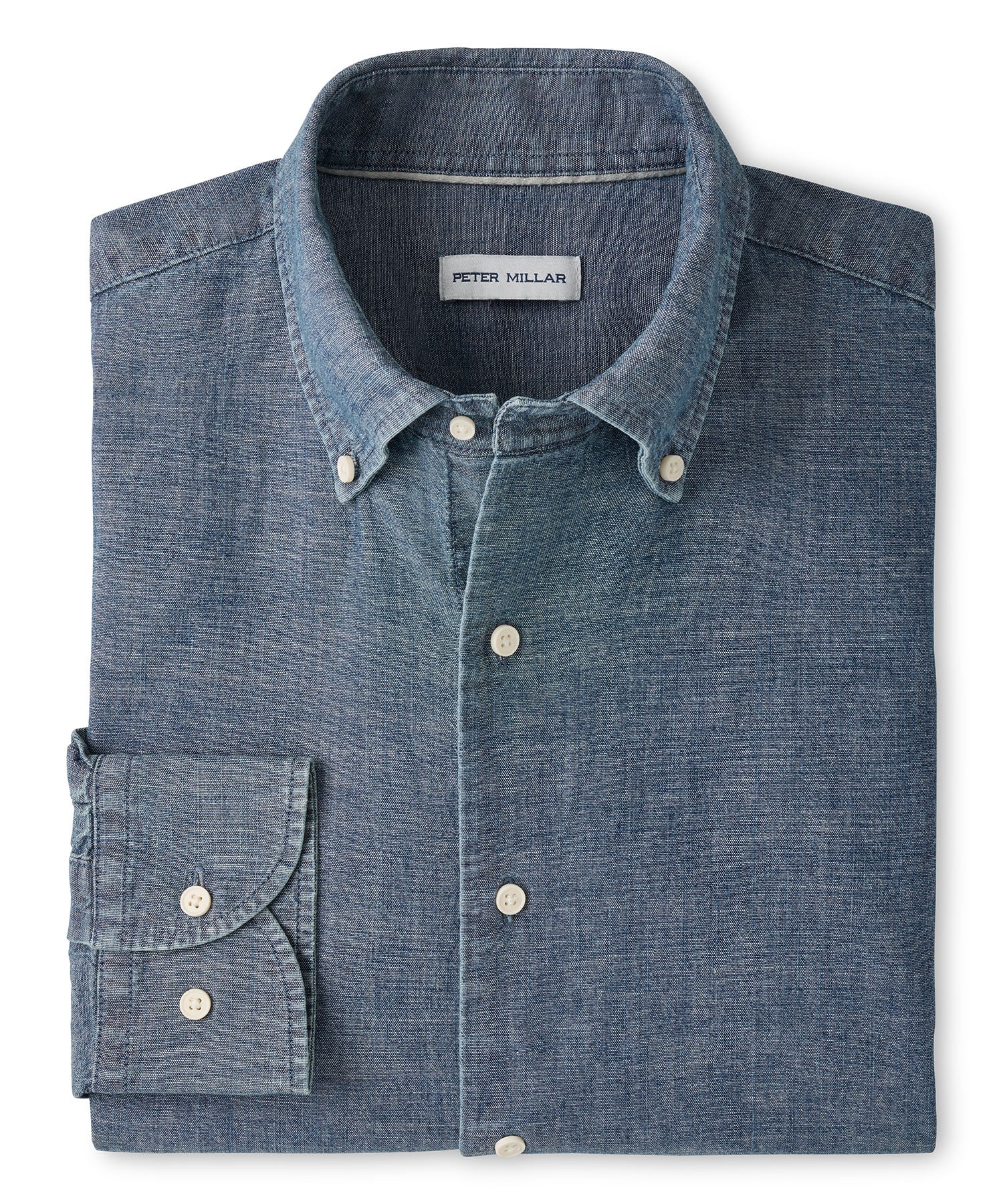 Peter Millar Davenport Chambray Sport Shirt