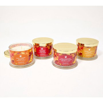 HomeWorx by Slatkin + Co. S/4 14oz A Trip To The Cider Mill Candles