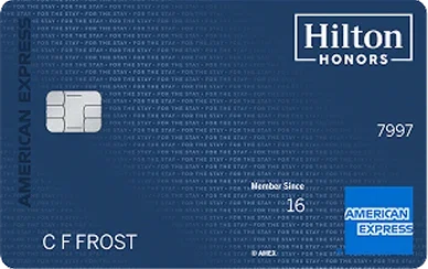A Hilton Honors American Express Surpass Card.