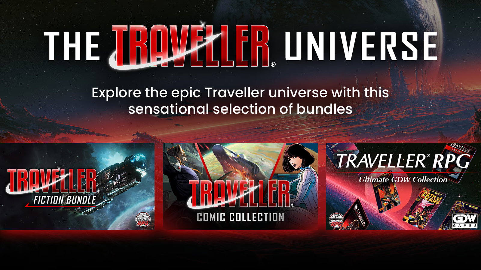 The Traveller Universe: Explore the epic Traveller universe with this sensational selection of bundles!