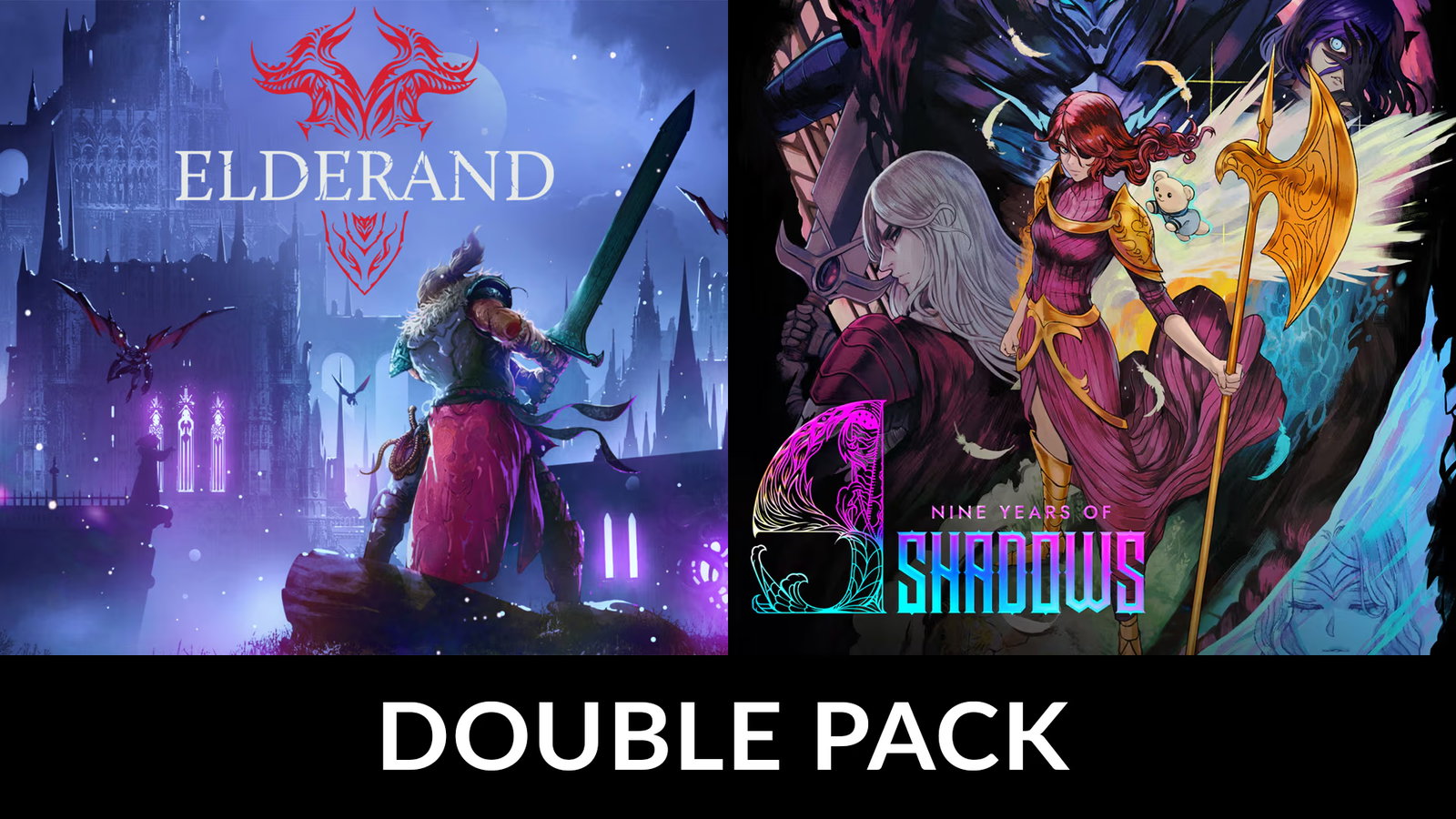 Dark Metroidvania Double-Pack: Elderand & 9 Years of Shadows