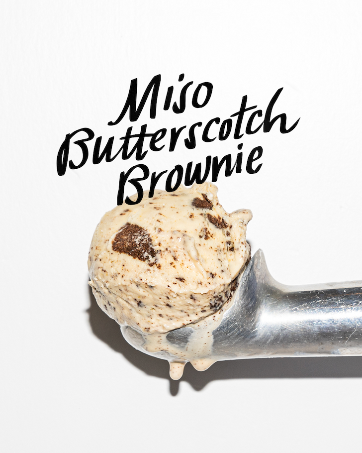 Miso Butterscotch Brownie ice cream