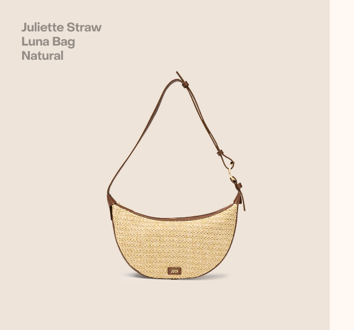 Juliette Straw Luna Bag Natural