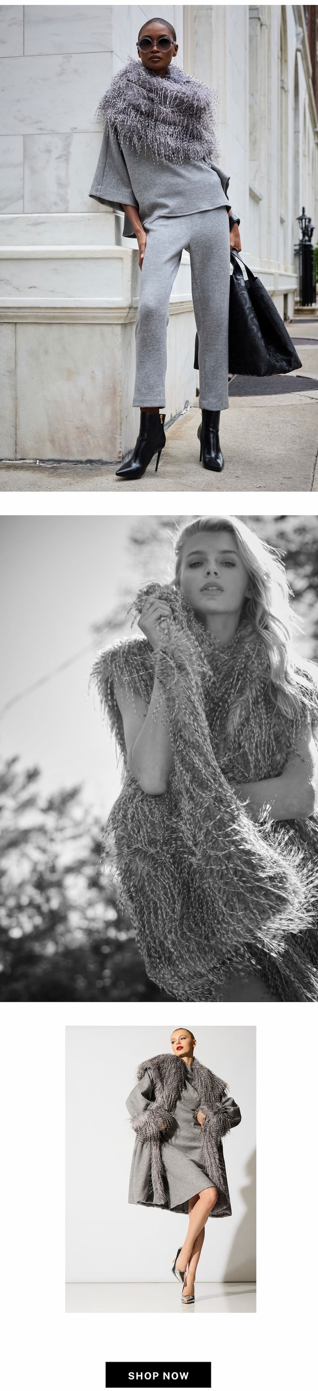 Drama, movement, and a touch of glamour to even the simplest silhouette.
