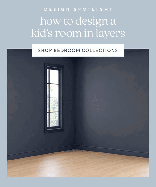 how to design a kids' room in layers