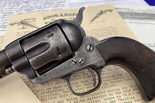 Colt SAA US Calvary - Featured in John Kopec's Book & Documented