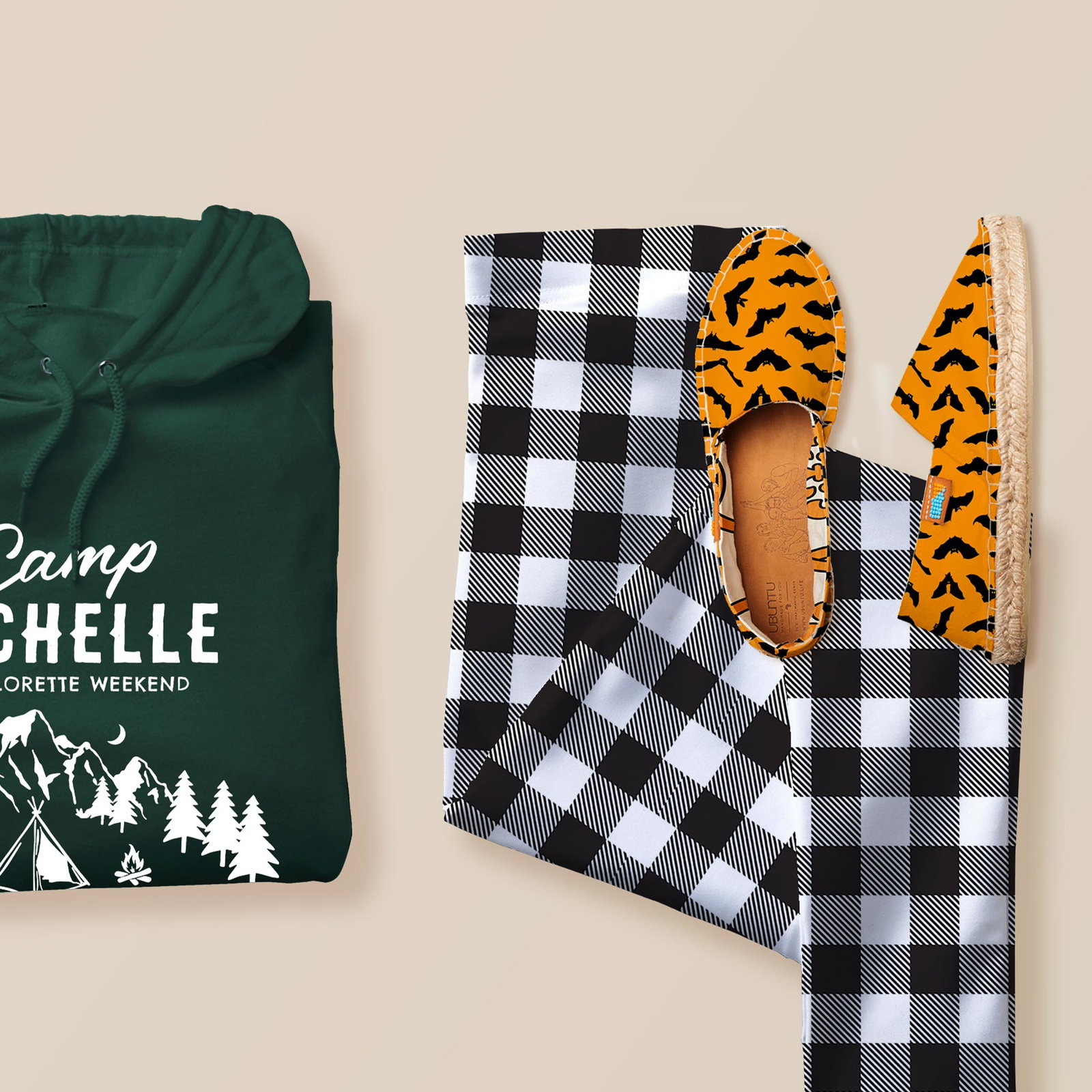 Assorted fall clothing