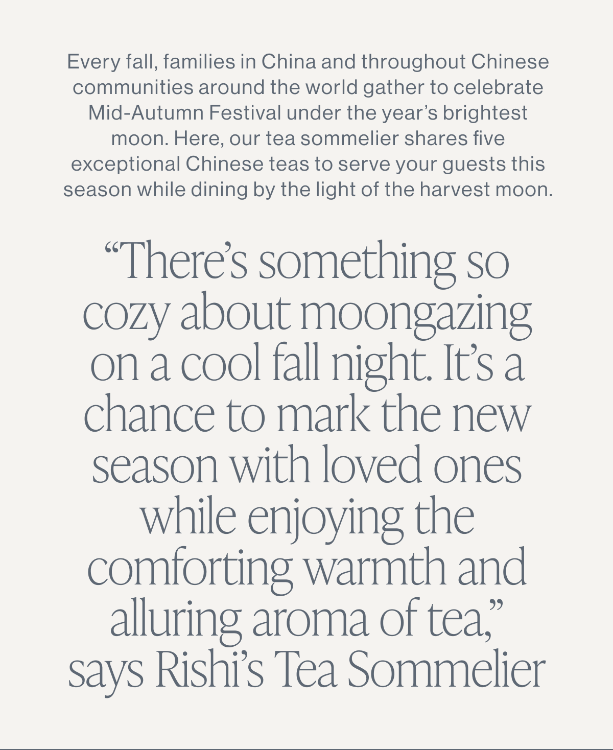 Fall Teas