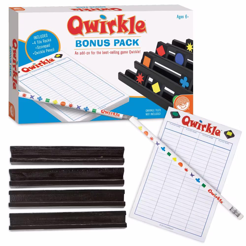 Qwirkle™ Tile Racks & Scorepad Bonus Pack