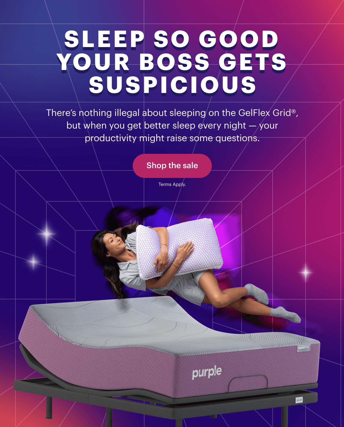 Sleep so good your boss gets suspicious