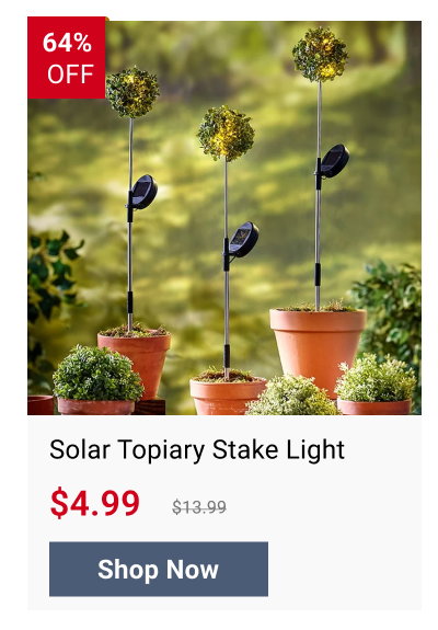 Solar Topiary Stake Light