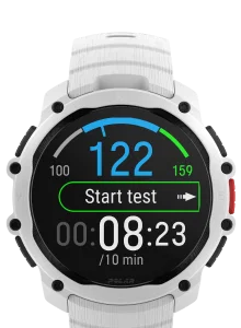 Polar Street X starting a guided running performance test