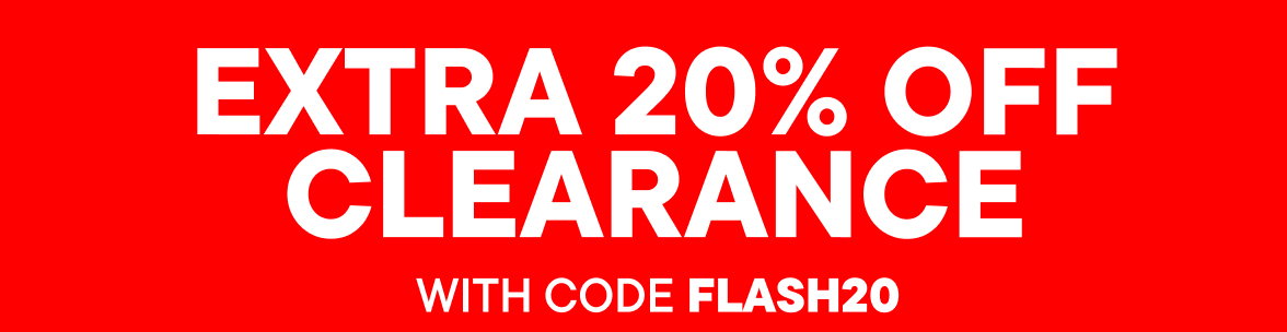 Extra 20% off Clearance with code FLASH20